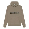 Essentials Fear Of God  Ss21 Knit Logo Hoodie 'taupe' In Green