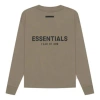 Essentials Fear Of God  Ss21 Long Sleeve T-shirt 'taupe'