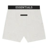 Essentials Grey Logo Shorts With Elastic In Gray