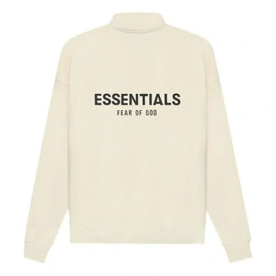 Essentials Fear Of God  Ss21 Mockneck Half Zip Buttercream In Neutral