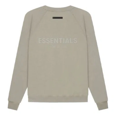 Essentials Fear Of God  Ss21 Pull-over Crewneck Moss In Neutral