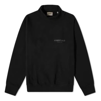 Essentials Fear Of God  Ss21 Pull-over Mockneck Stretch Limo In Black