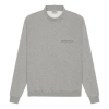 Essentials Fear Of God  Ss21 Pullover Mockneck Dark Heather Oatmeal In Gray