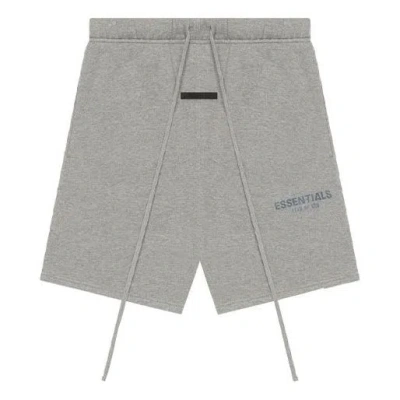 Essentials Fear Of God  Ss21 Sweatshort Dark Heather Oatmeal In Gray