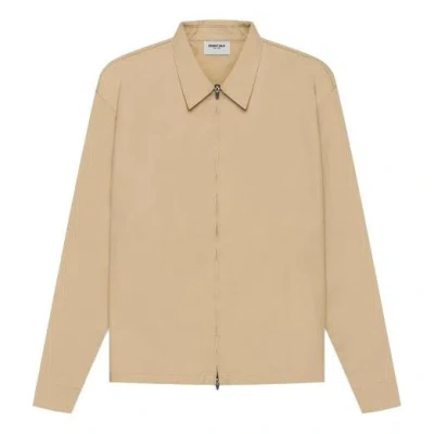 Essentials Fear Of God  Ss21 Twill Jacket Khaki In Neutral
