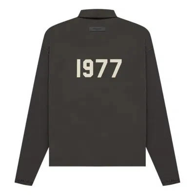 Essentials Fear Of God  Ss22 1977 Coaches Jacket Iron In Black