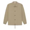 Essentials Fear Of God  Ss22 1977 Coaches Jacket Oak In Neutral