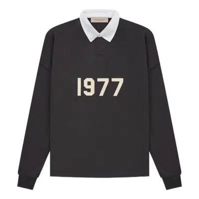 Essentials Fear Of God  Ss22 1977 Henley Rugby Polo Shirt 'iron'