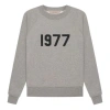 Essentials Fear Of God  Ss22 Crewneck 1977 'dark Oatmeal' In Gray