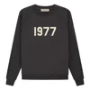 Essentials Fear Of God  Ss22 Crewneck Iron 1977 In Black
