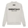 Essentials Fear Of God  Ss22 Crewneck Light 'oatmeal' In Gray