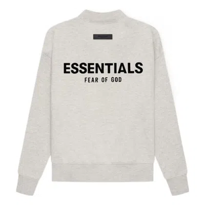 Essentials Fear Of God  Ss22 Crewneck Light 'oatmeal' In Gray