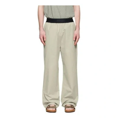 Essentials Fear Of God  Ss22 Green Cotton Lounge Pants Seafoam