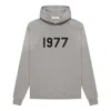Essentials Fear Of God  Ss22 Knit Hoodie Dark 1977 Oatmeal In Gray