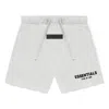 Essentials Fear Of God  Ss22 Logo Sweatshorts 'light Oatmeal' In White
