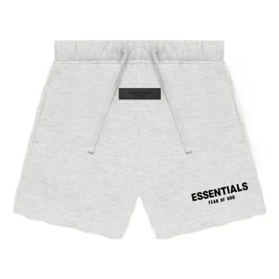 Essentials Fear Of God  Ss22 Logo Sweatshorts 'light Oatmeal'