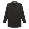 Essentials Fear Of God  Ss22 Long Sleeve Denim Shirt 'black'