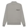 Essentials Fear Of God  Ss22 Mockneck Dark Oatmeal In Gray
