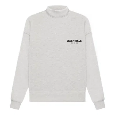 Essentials Fear Of God  Ss22 Mockneck 'light Oatmeal' In White