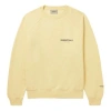 Essentials Fear Of God  Ss22 Mr. Porter Logo-print Cotton-blend Jersey Sweatshirt Cream Garden Glov In Yellow