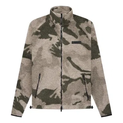 ESSENTIALS FEAR OF GOD ESSENTIALS SS22 POLAR FLEECE FULL ZIP JACKET CAMO