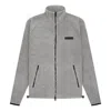 Essentials Fear Of God  Ss22 Polar Fleece Full Zip Jacket Dark Oatmeal In Gray