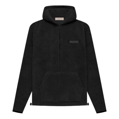 Essentials Fear Of God  Ss22 Polar Fleece Half Zip Hoodie 'iron'