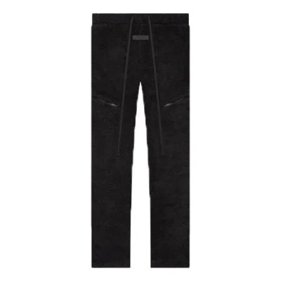 Essentials Fear Of God  Ss22 Polar Fleece Pant 'iron' In Black