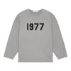 Essentials Fear Of God  Ss22 Raw Edge Top 1977 'dark Oatmeal' In Gray