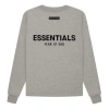Essentials Fear Of God  Ss22 Relaxed Crewneck Dark Oatmeal In Gray