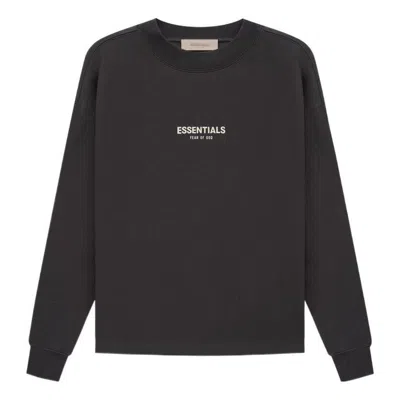 Essentials Fear Of God  Ss22 Relaxed Crewneck Iron In Black