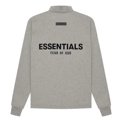 Essentials Fear Of God  Ss22 Relaxed Mockneck Dark Oatmeal In Gray