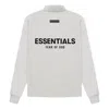 Essentials Fear Of God  Ss22 Relaxed Mockneck Light Oatmeal In Neutral
