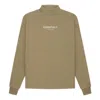 Essentials Fear Of God  Ss22 Relaxed Mockneck Oak In Green