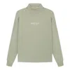 Essentials Fear Of God  Ss22 Relaxed Mockneck Seafoam Logo In Green