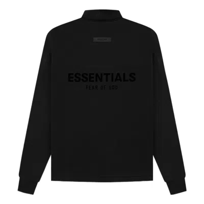 Essentials Fear Of God  Ss22 Relaxed Mockneck Stretch Limo In Black