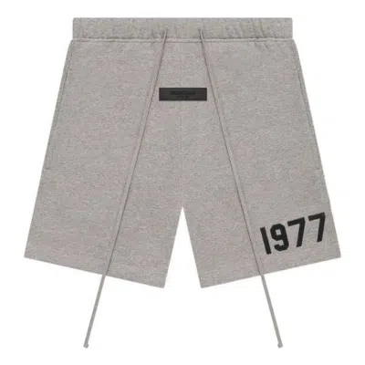 Essentials Fear Of God  Ss22 Shorts 1977 'dark Oatmeal' In Gray