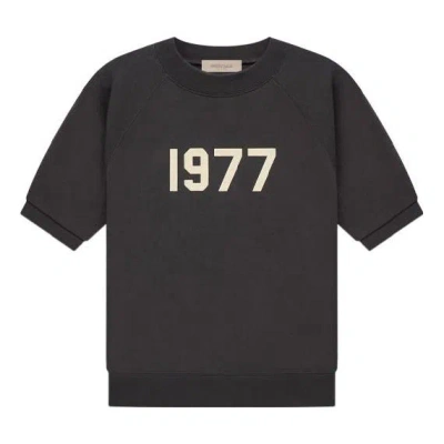 Essentials Fear Of God  Ss22 Ss Raglan Crewneck Iron 1977 In Black