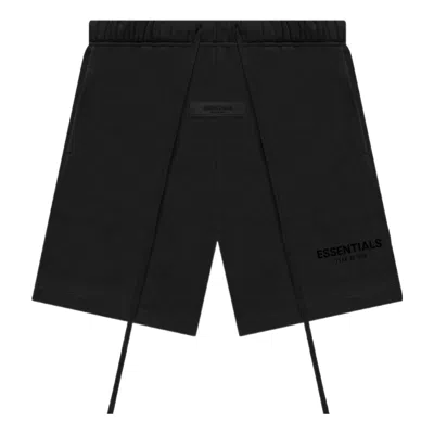 Essentials Fear Of God  Ss22 Sweatshorts 'stretch Limo' In Black