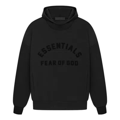 Essentials Fear Of God  Ss23 Arch Logo Hoodie 'jet Black'