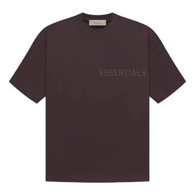 Essentials Fear Of God  Ss23  Tee 'plum Purple' In Brown