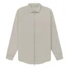 Essentials Fear Of God  Ss23 Filled Nylon Jacket 'seal' In Neutral