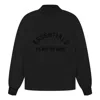 Essentials Fear Of God  Ss23 Long Sleeve Tee 'jet Black' In Black