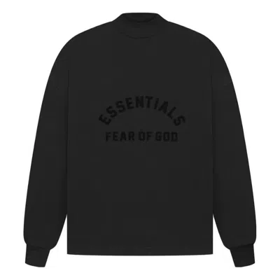 Essentials Fear Of God  Ss23 Ls Core S Tee 'jet Black'