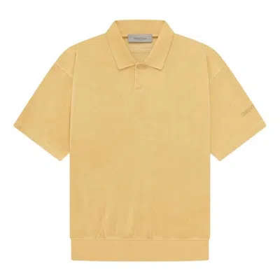 Essentials Fear Of God  Ss23 Polo Shirt 'light Tuscan' In Yellow