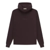 Essentials Fear Of God  Ss23 Waffle Raglan Hoodie 'plum Purple'