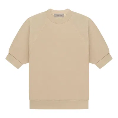 Essentials Fear Of God  Ss23 Ss Waffle Sweatshirt 'sand' In Neutral