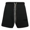 Essentials Fear Of God  Ss23 Sweatshort 'jet Black' In Black