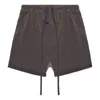 Essentials Fear Of God  Ss23 Terry Shorts 'off Black' In Brown