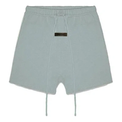 Essentials Fear Of God  Ss23 Terry Shorts 'sycamore' In Blue